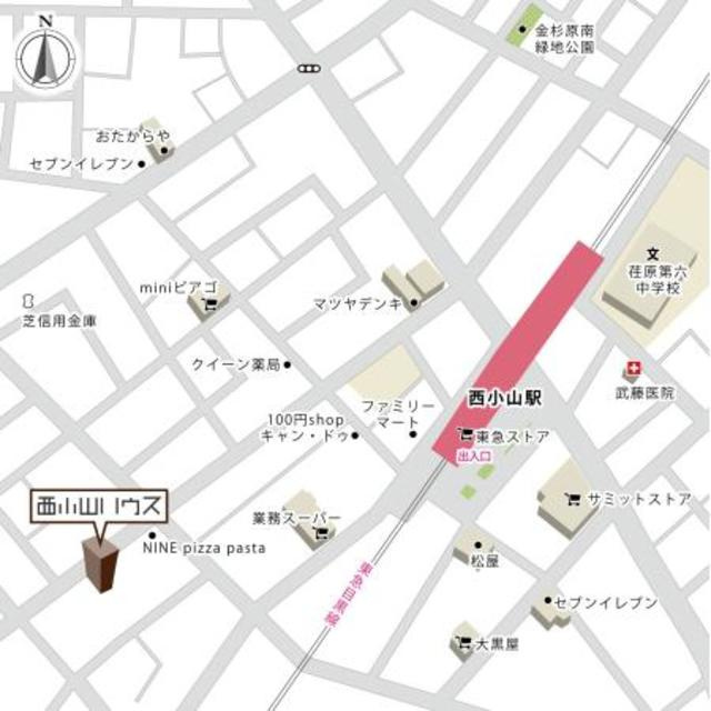 ＡＴＫレジデンス西小山の地図