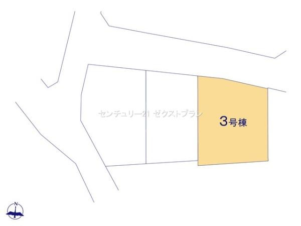 安中市板鼻 3号棟の区画図|区画図