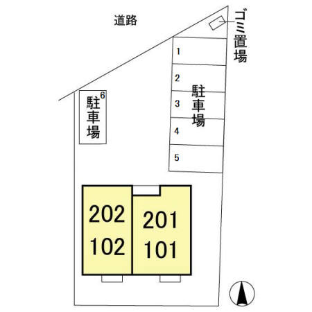 ディアーナⅢの区画図