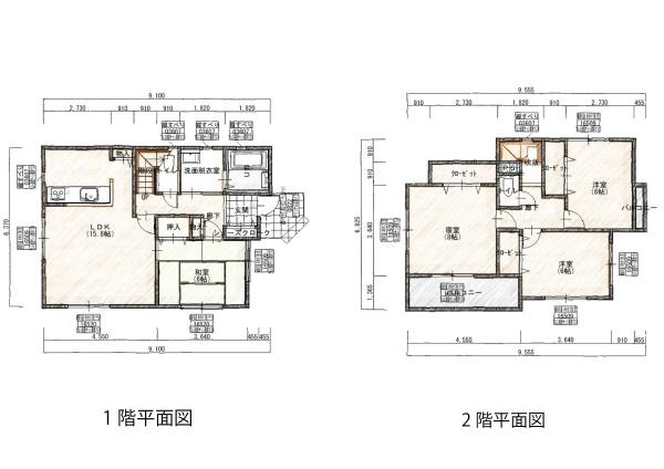 岐阜市東鶉５丁目の新築一戸建のその他|3号棟間取り