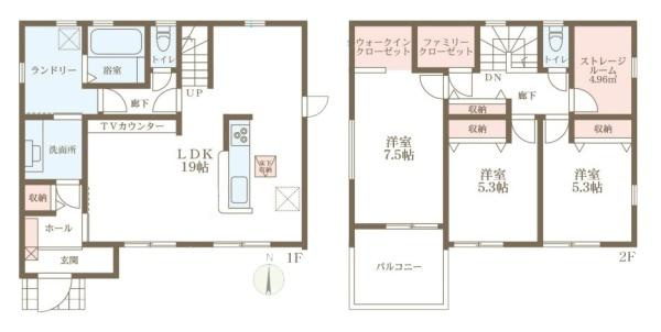 リーブルガーデン南十三 ／新築一戸建の間取り
