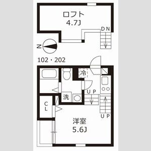 【間取り】 | ハーモニーテラス志賀町Ⅵ
