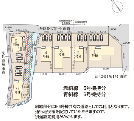 日立市滑川本町3期の区画図|区画図です。
