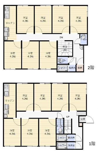 【間取り】 | コリビングハウス二子新地