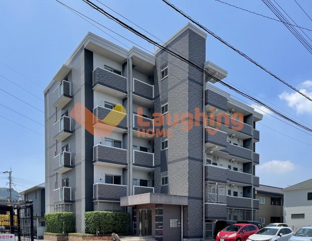 久留米市山川安居野３丁目の賃貸マンションの外観|外観は落ち着いています