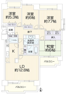 【間取り】 | 井口台パークヒルズ参番館