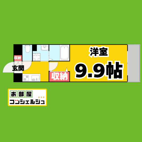 リシュドール鶴舞公園の間取り