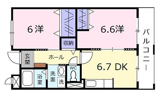 グランドハイツ深川の間取り