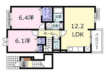サニーガーデン　Ａの間取り