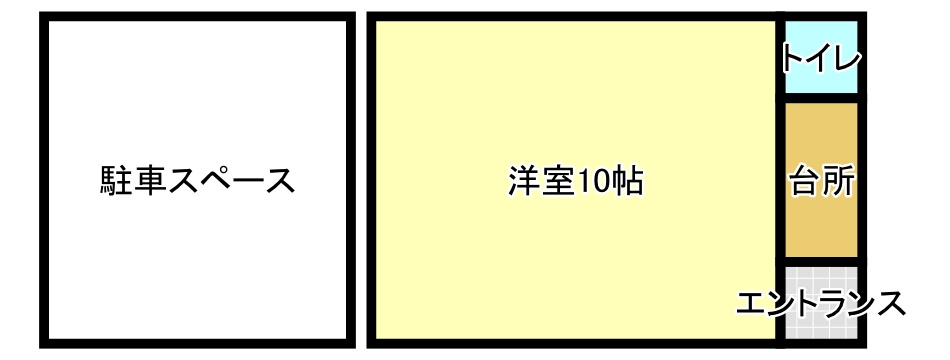 明石市鳥羽貸事務所の間取り