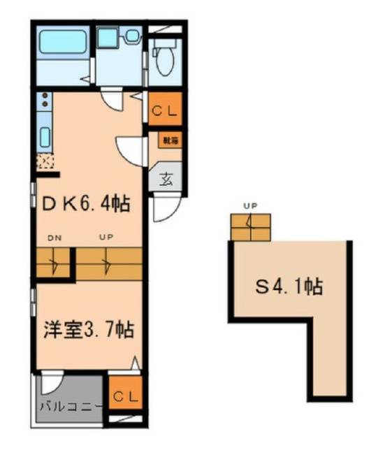 愛知県名古屋市天白区　一棟投資用アパート「2017年新築」「満室！」の間取り