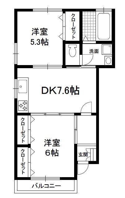 SYハイツの間取り