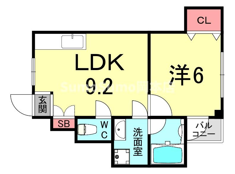 ヴィレッジ・リバー住吉の間取り