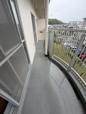名谷19団地83号棟のバルコニー