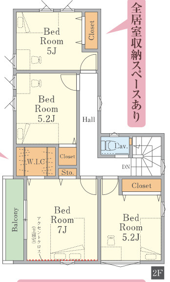 【仲介手数料無料】所沢市久米３期全２棟１号棟　所沢の新築住宅なら西武ハウジングの間取り
