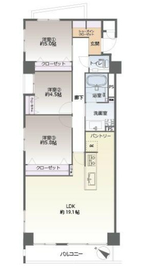 【間取り】 | 東急ドエルアルス桜坂☆仲介手数料無料☆