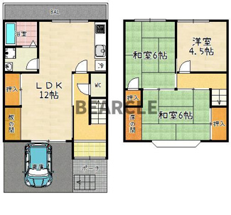 【間取り】 | 小山御坊ノ内町貸家 | 小山御坊ノ内町貸家 