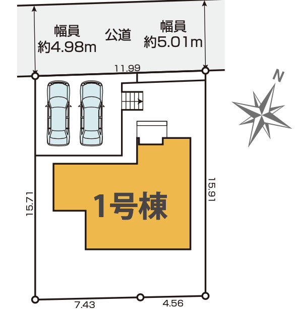 【仲介手数料無料】所沢市下富　９期　全１棟　所沢市の新築住宅なら西武ハウジングの区画図
