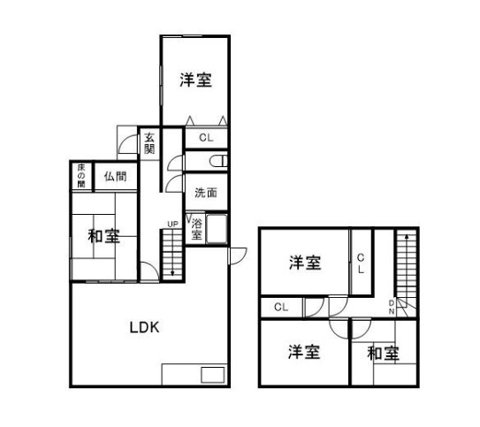 長尾家具町4丁目　中古一戸建ての間取り|間取り図はいかがですか？ご希望を叶える間取りですか？リビングの広さは？水回りの位置は？カウンターキッチン？など色々な情報が集約されています。弊社ではリフォームなどのご相談も承っております。