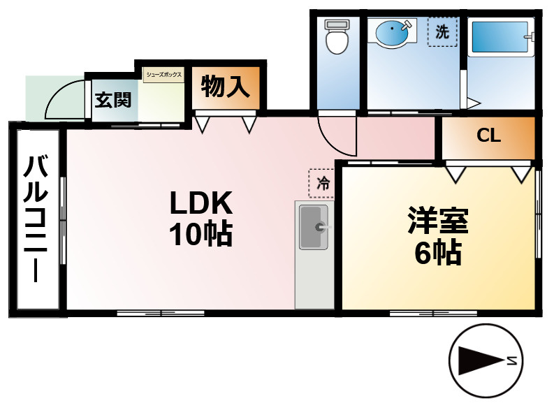 パークハイツE棟の間取り