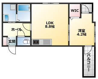 【間取り】 | Louis Apartment長瀬ノール