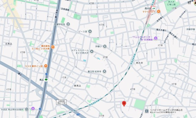 ★仲介手数料無料★グランイーグル西大井（新規リフォーム済み　即入居できます）の地図