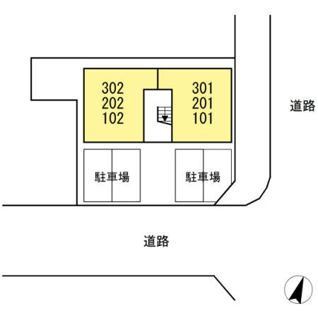 コートIの区画図