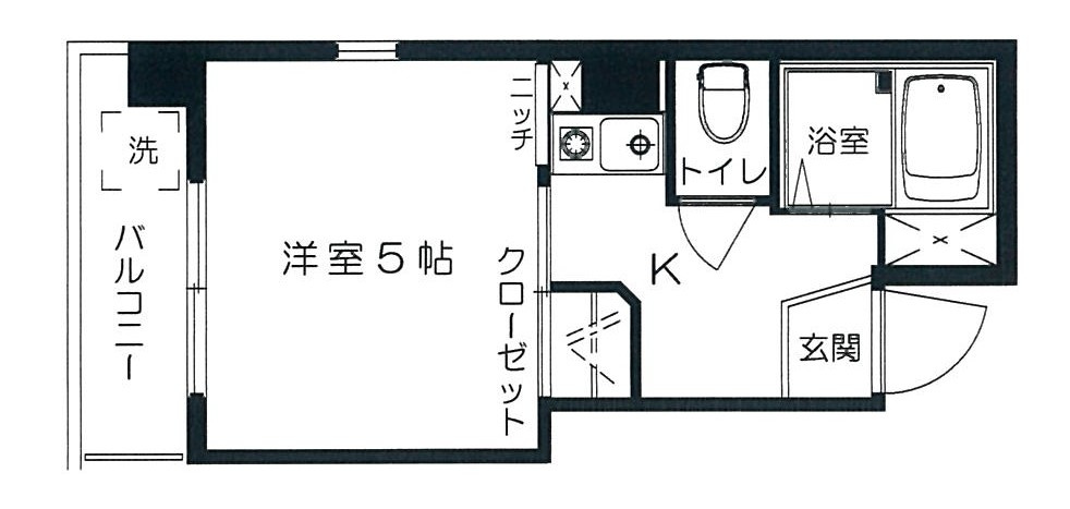 ヴィラタカハシの間取り|ヴィラタカハシ　302