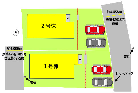 よかタウン／南区良町1丁目2期／2号棟の区画図