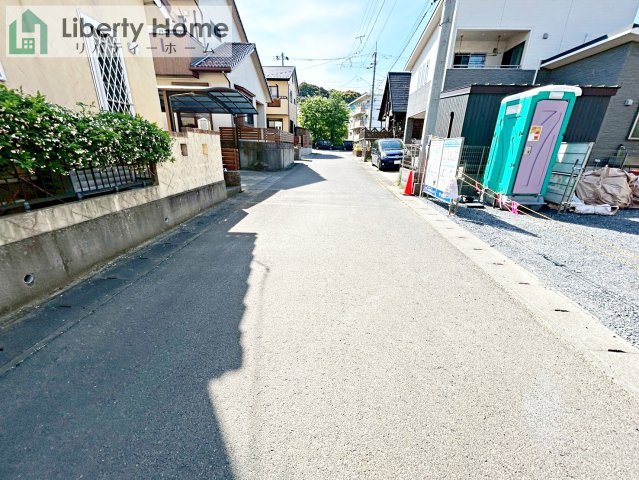 大洗町大貫町2期　新築戸建の前面道路含む現地写真