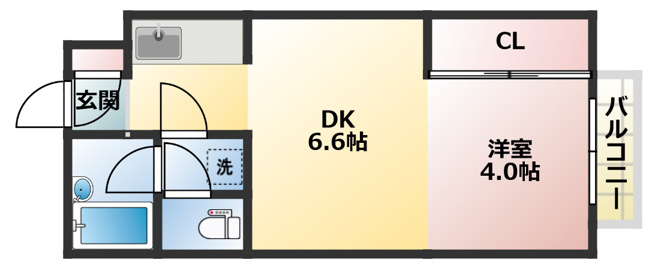 【間取り】 | 【CP対象】ルナハイツ札幌 | 間取りです