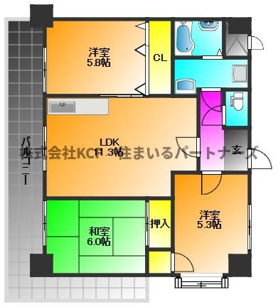 シャルムⅡの間取り