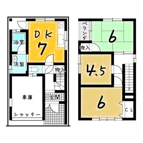桂上野北町の間取り|内覧などのご希望がございましたらお気軽にお申しつけください。