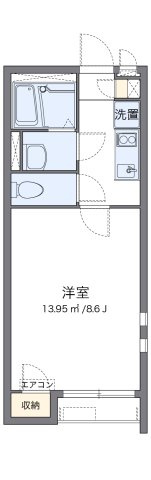 クレイノ光和Ｂの間取り|代表的な間取のため実際の間取とは異なる場合があります
