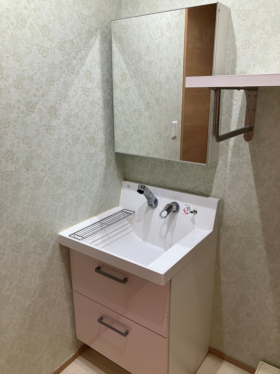 上用賀戸建の洗面所