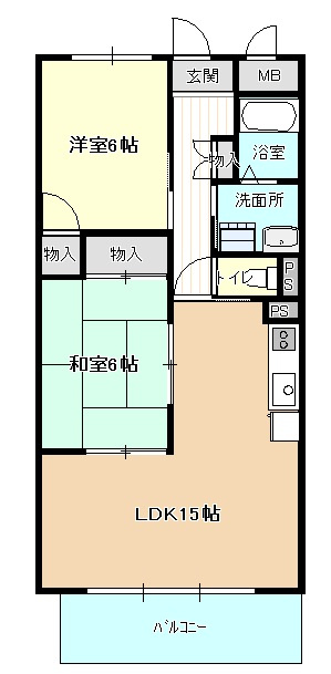 ドミール栄の間取り