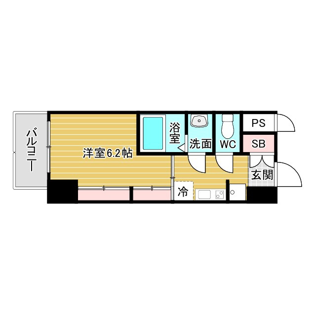 リブネスコート大阪大学前の間取り