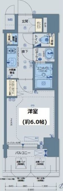 グランカリテ北大阪リヴィエの間取り