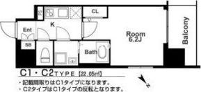 エスリード本町靱公園レジデンスの間取り