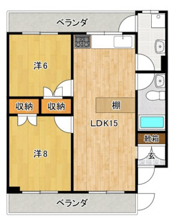 【間取り】 | 池原マンション