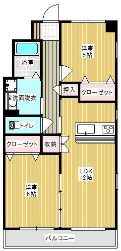 リバーサイド古賀の間取り