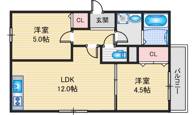 【間取り】 | EIJU吹田南正雀