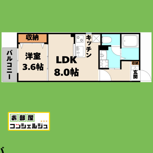 ソルビニャーレの間取り