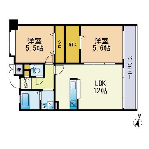 エスティメゾン博多東の間取り