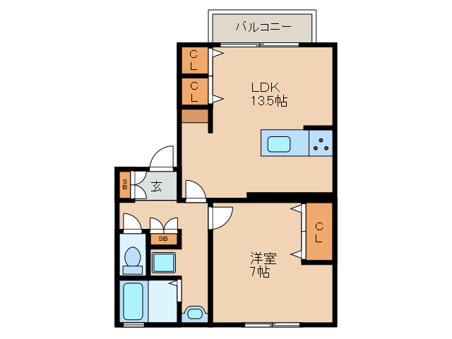 CASA住吉の間取り