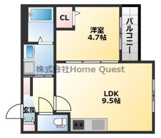【間取り】 | Louis Apartment長瀬ノール