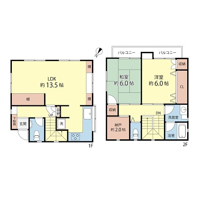 中村宅戸建の間取り