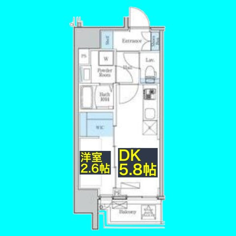 デュオフラッツ鶴舞の間取り