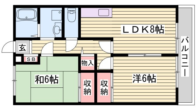プランドールMITANI　A棟の間取り