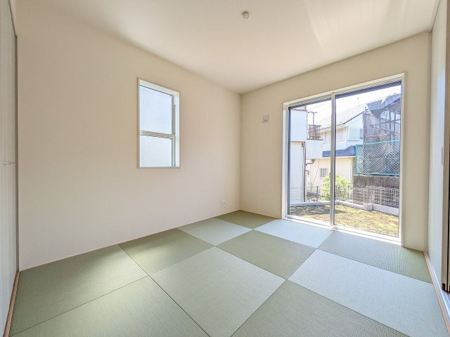 八王子市　石川町　新築一戸建ての和室|～リビングにリン隣接している5.62帖の和室です～